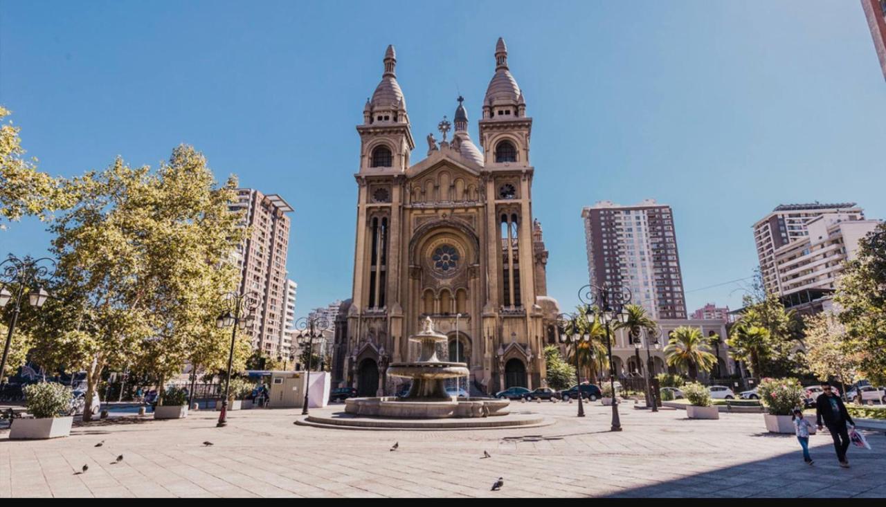 Apartamento En Santiago Centro Cerca De Movistar Arena, Caupolican Eksteriør bilde